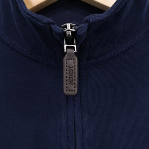 NWT J.Crew Crewcuts Boys' Sueded Half Zip Popover Sweatshirt Navy Blue S (6-7) - Picture 5 of 9